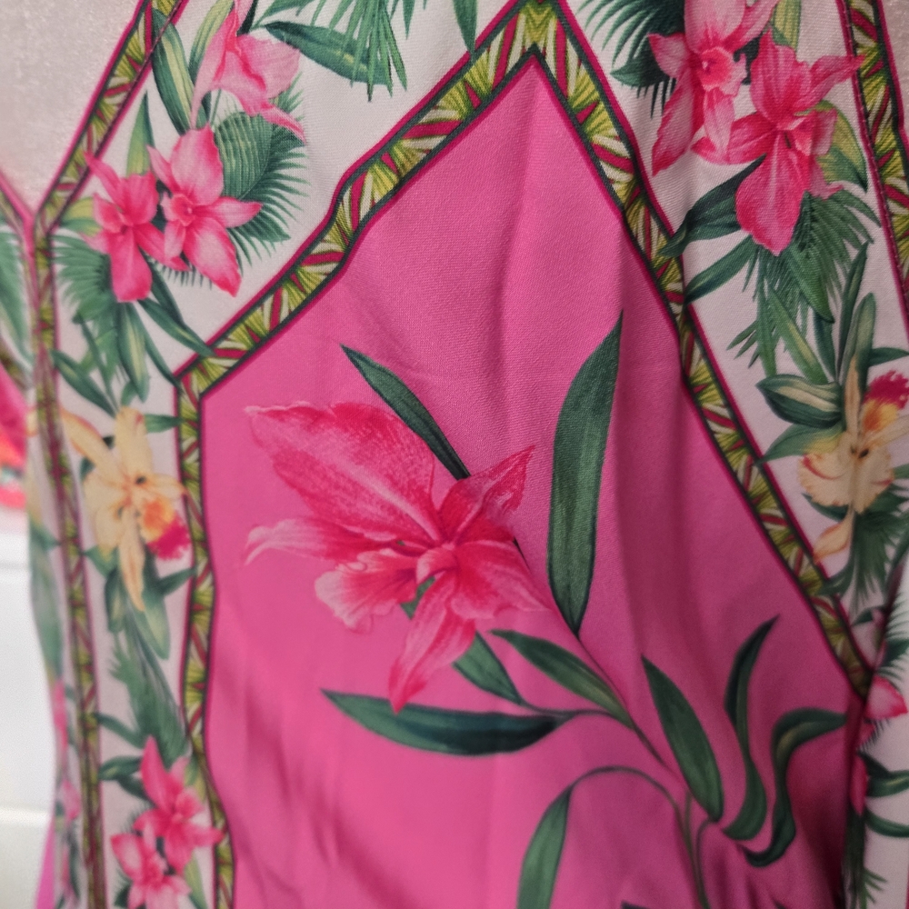 Floral Pink Sleeveless Dress - Picture 7 of 7